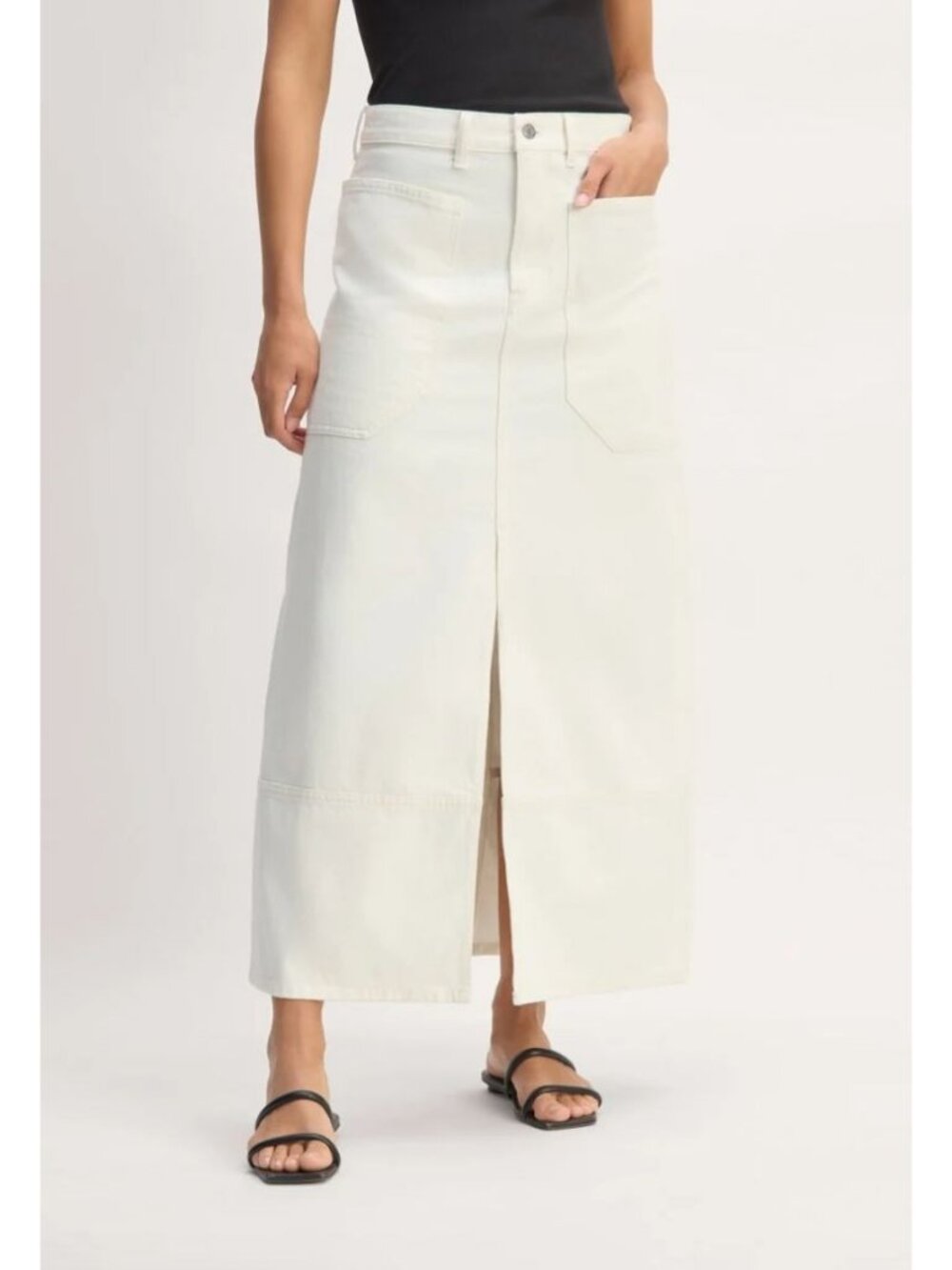 Everlane The Gardener Skirt Women's Size 32 in Bone Denim New With Tags!